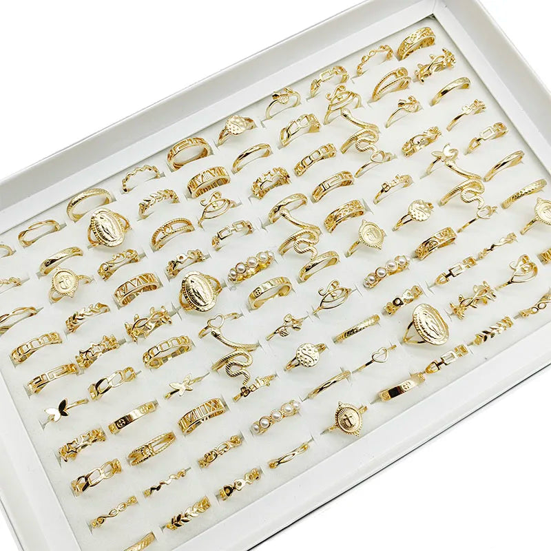 30-Piece Gold Charm Ring Set™