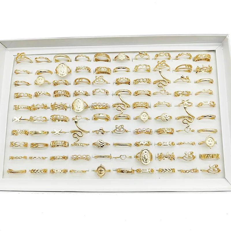30-Piece Gold Charm Ring Set™