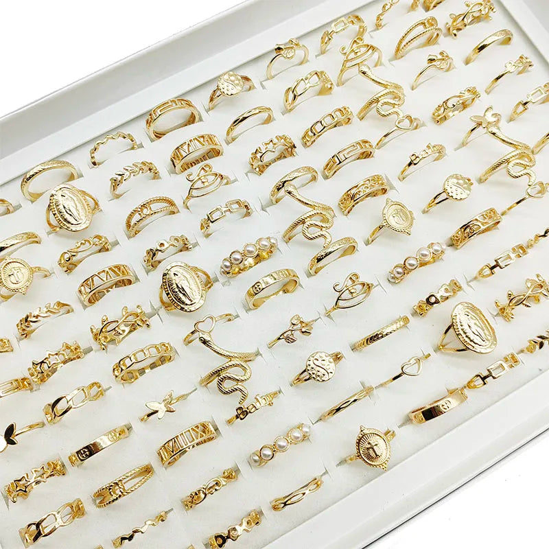 30-Piece Gold Charm Ring Set™