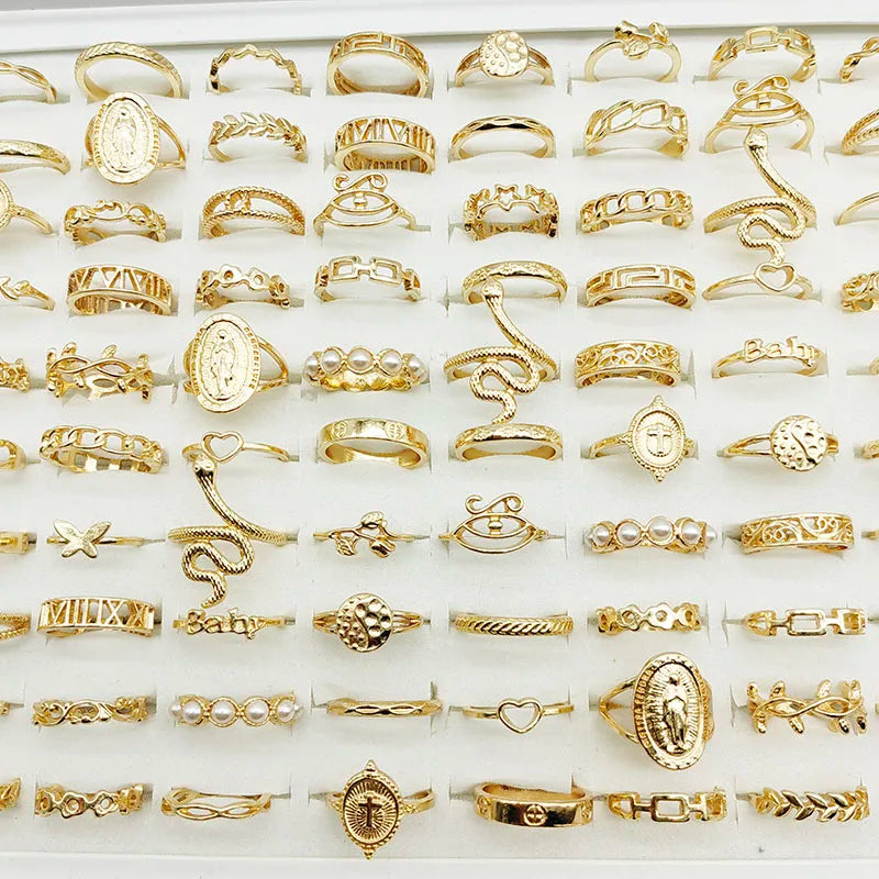 30-Piece Gold Charm Ring Set™