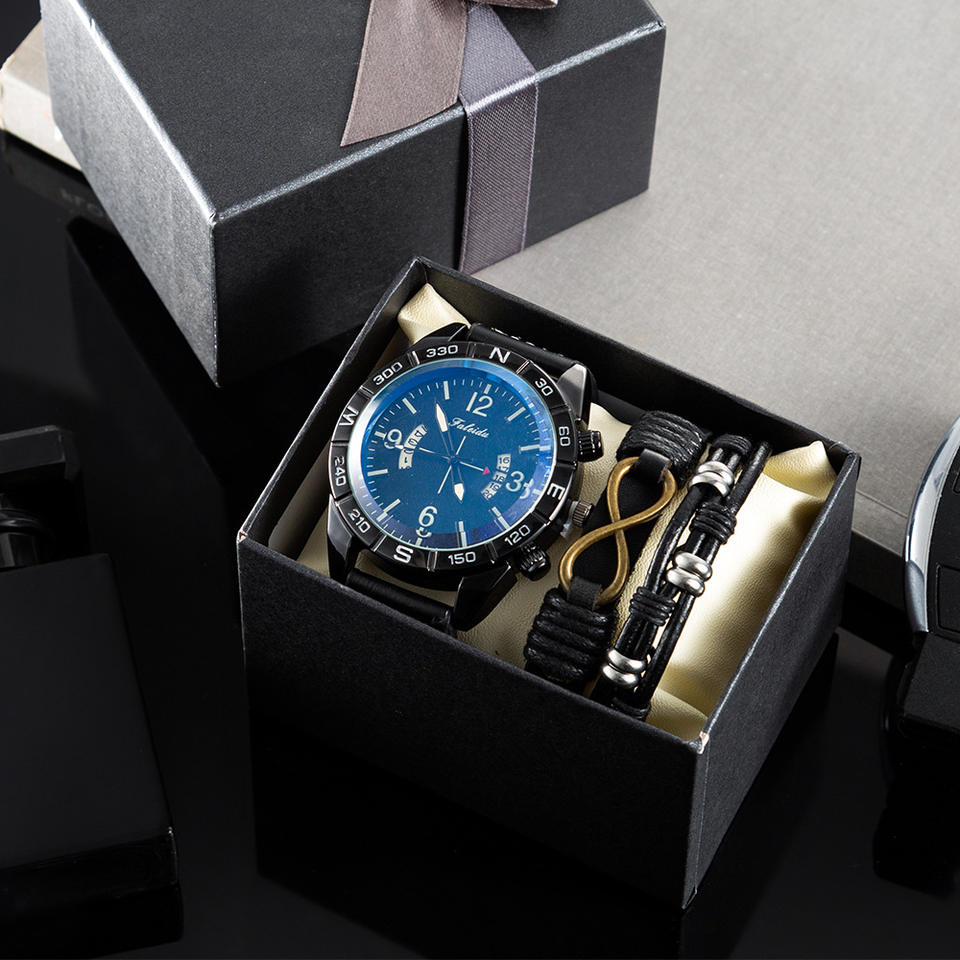 Luxury Cowhide Watch & Bracelet Set™