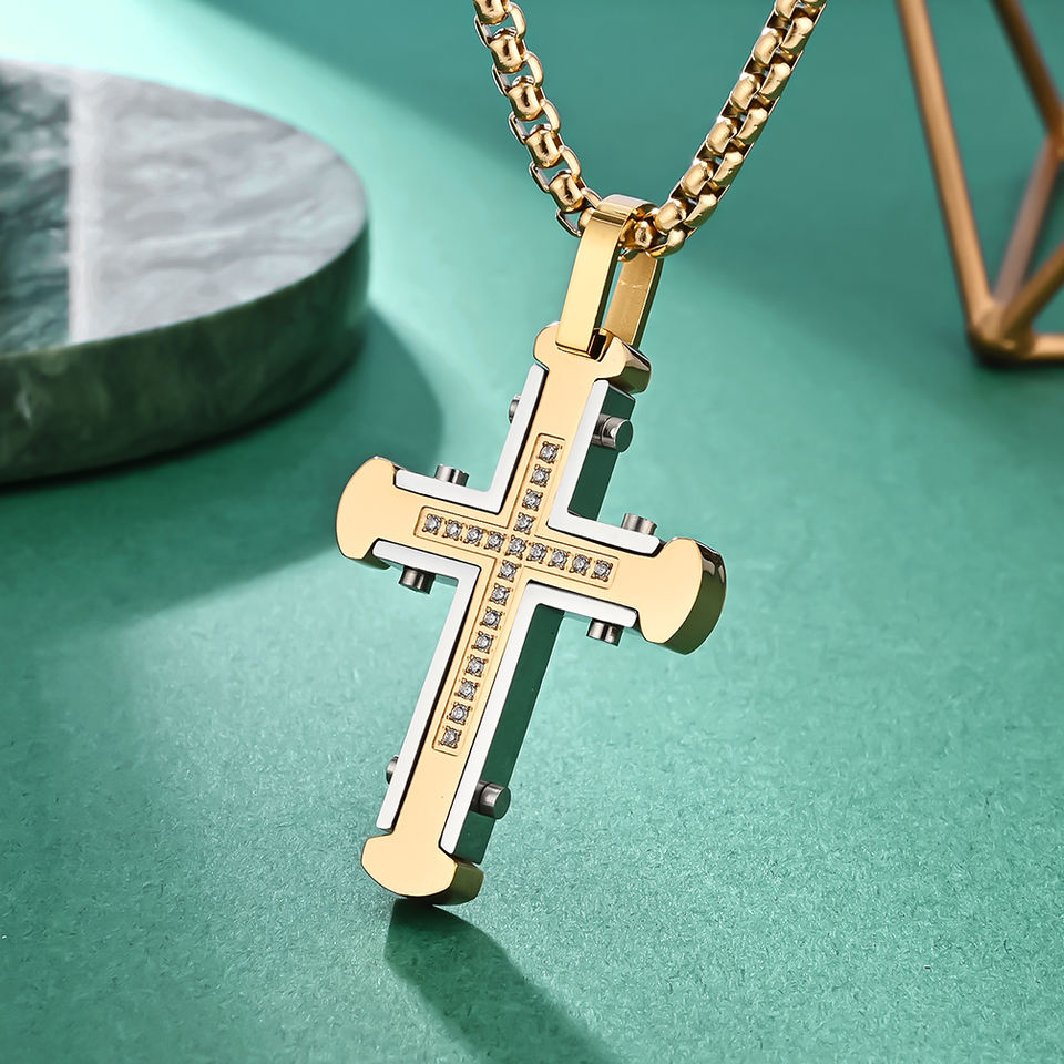 Engraved Faith & Strength Necklace™