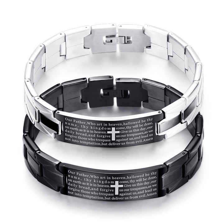 Faith-Inspired Men's Cross Bracelet™