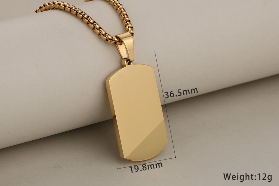 Bold Stainless Steel Dogtag Necklace™