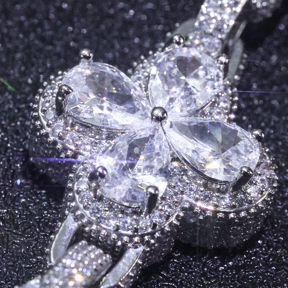 Iced Out Four Leaf Clover Necklace™