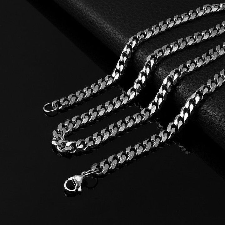 18K Gold Plated Stainless Steel Cuban Chain Necklace - Hip Hop Inspired Luxury Jewelry for Men & Women