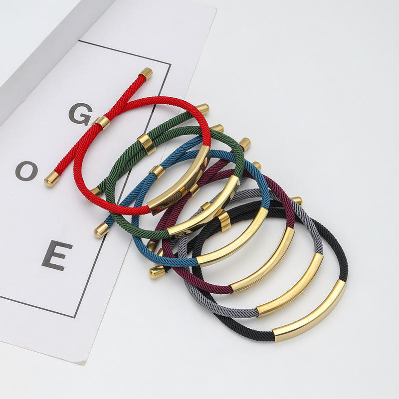Custom Engraved Fashion Rope Bracelet™