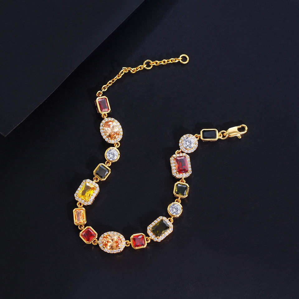 Vibrant Charm Bracelet with Colorful Zirconia™