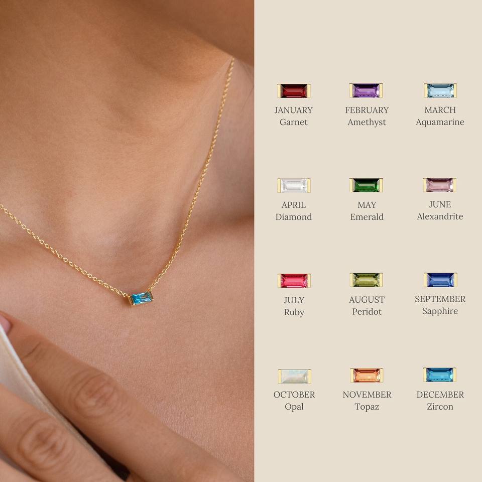 Personalized Birthstone Pendant Necklace™