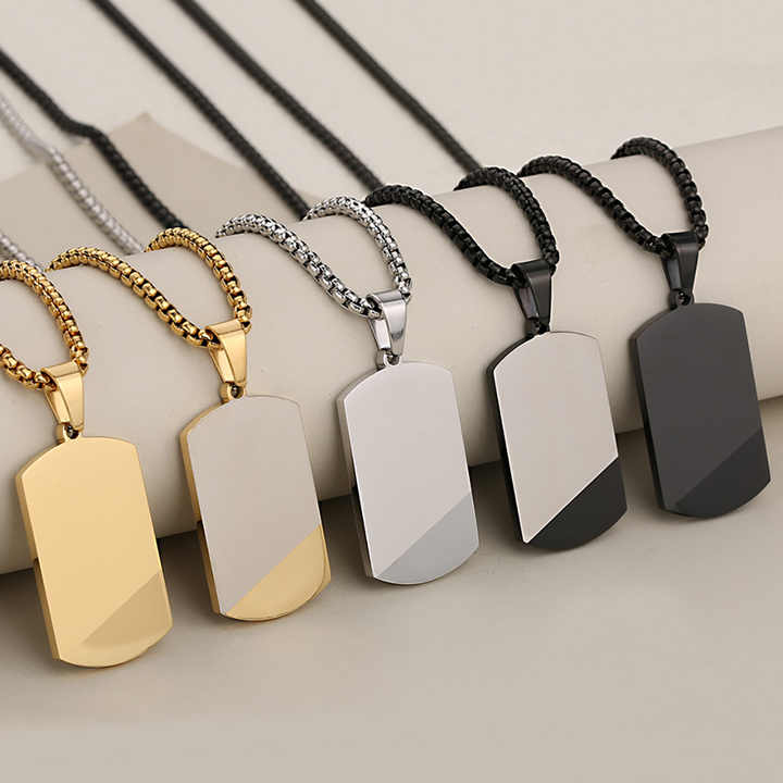 Bold Stainless Steel Dogtag Necklace™