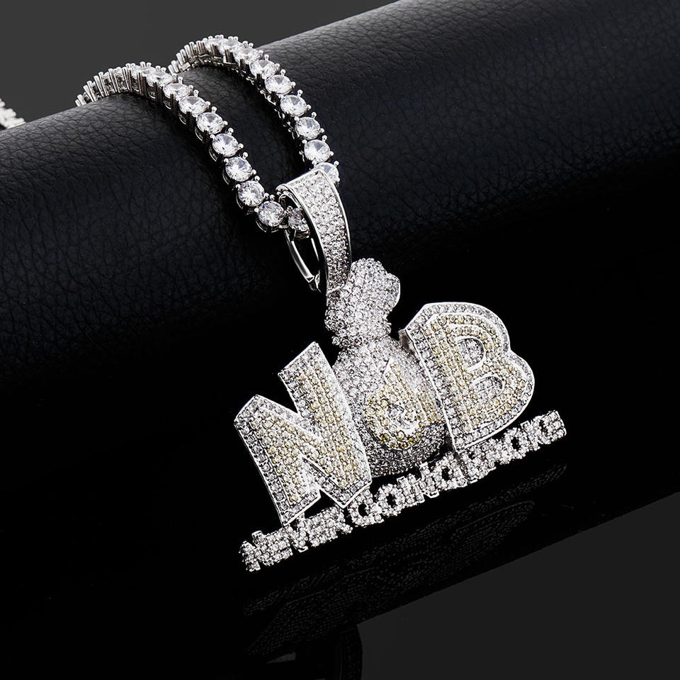 Customizable Bling Cross Charm Necklace™