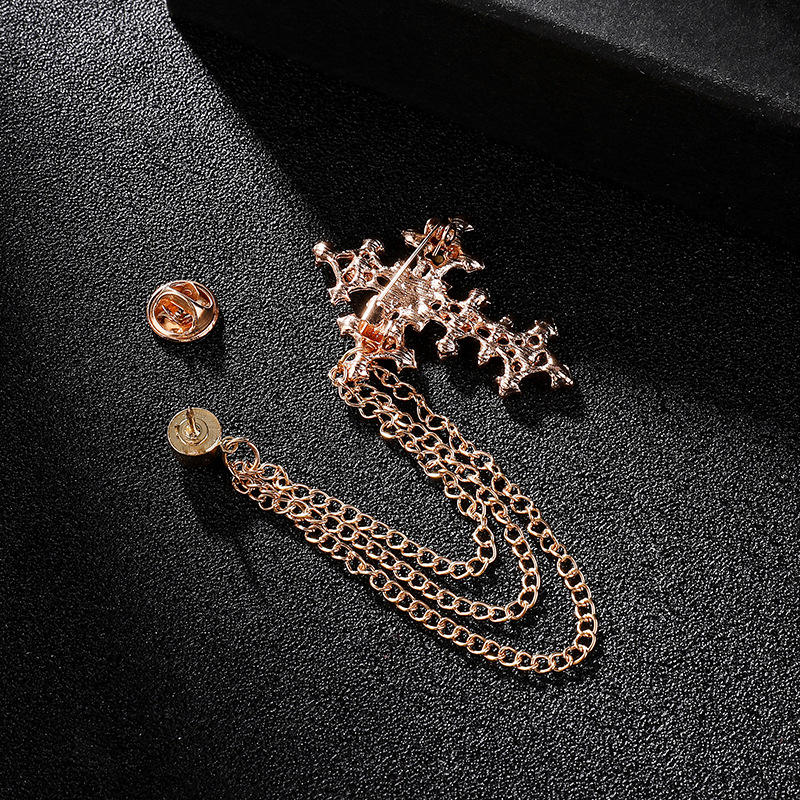 Personalized Luxury Diamond Cross Brooch™