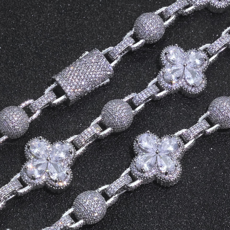 Iced Out Four Leaf Clover Necklace™