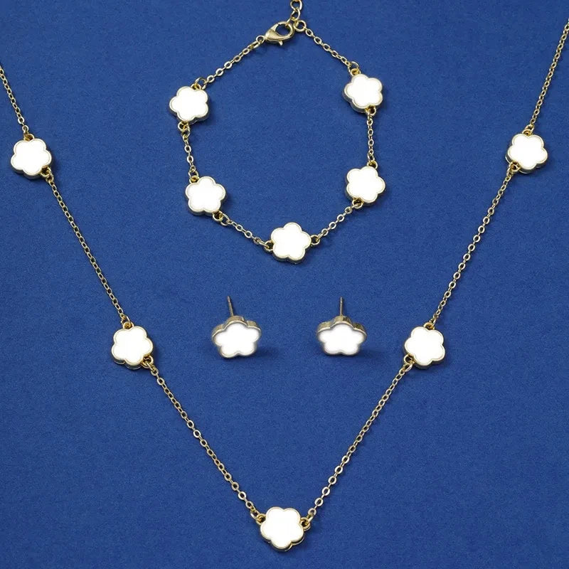 Elegant Clover & Flower Jewelry Set™