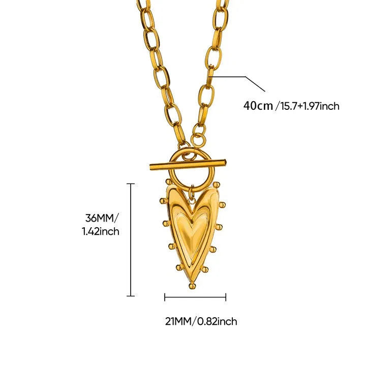Elegant Heart Pendant Necklace™
