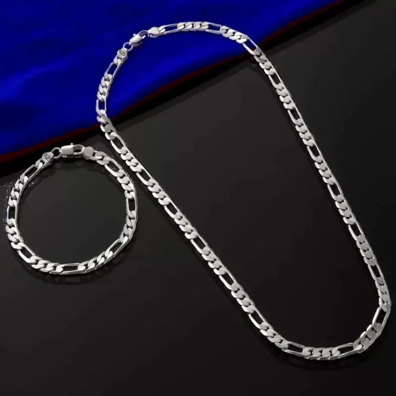 Elegant Silver 4MM Chain Set™
