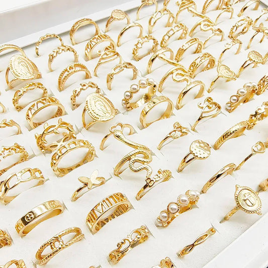 30-Piece Gold Charm Ring Set™