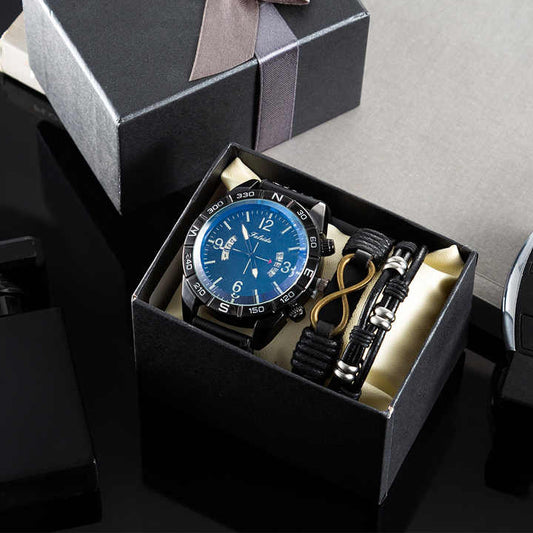 Luxury Cowhide Watch & Bracelet Set™
