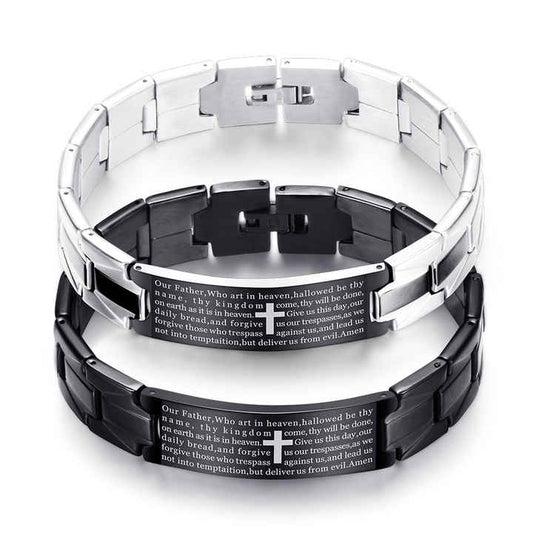 Faith-Inspired Men's Cross Bracelet™