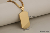 Bold Stainless Steel Dogtag Necklace™