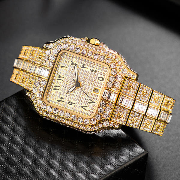 **Luxury Iced-Out Diamond Watch™**