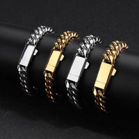 18K Gold Plated Stainless Steel Cuban Chain Necklace - Hip Hop Inspired Luxury Jewelry for Men & Women