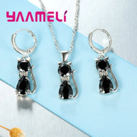 Charming Cat Pendant Jewelry Set™
