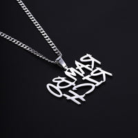 Custom VVS Moissanite Diamond Initial Letter Pendant - 925 Sterling Silver Hip Hop Jewelry