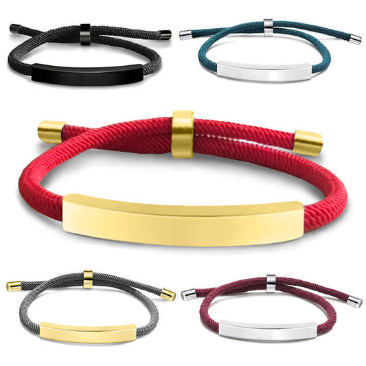 Custom Engraved Fashion Rope Bracelet™